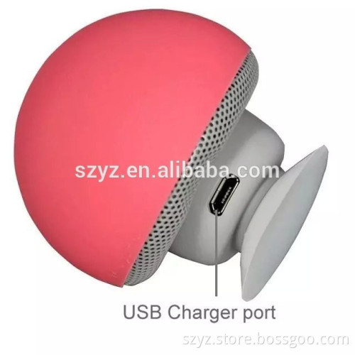 2016 Wireless Bluetooth Waterproof Silicon Suction Cup Handfree Mini Mushroom Speaker for Iphone ipad